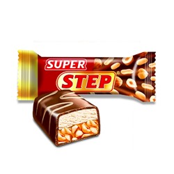 Конфеты шоколадные Super Step (Супер Степ) нуга, карамель, орех 1 Славянка ко