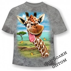 Подростковая футболка Жираф веселый ММ 799