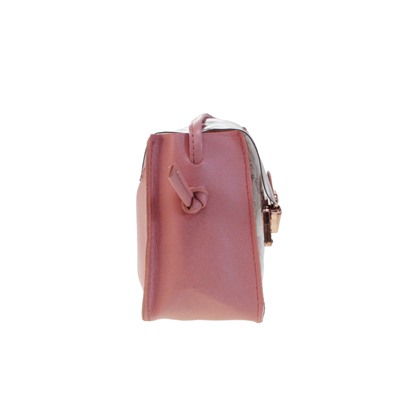 Прозрачная сумочка Electric цвета бледно-розовая пудра с ремешком через плечо.