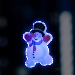 Игрушка световая "Снеговик" 10.5x6.9 см, 1 LED, LR44x3 (в компл.), мерцание, МУЛЬТИ