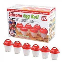 Силиконовые формы для варки яиц без скорлупы  Silicone Egg Boil арт. TV-489