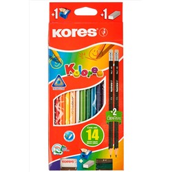 Kores, Набор карандашей цветных 12 цв. Kores