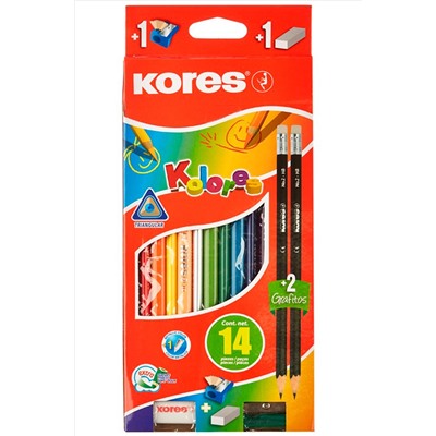 Kores, Набор карандашей цветных 12 цв. Kores