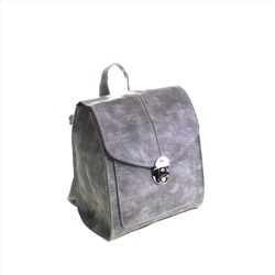 Миниатюрная сумка-рюкзачок Kabarett из эко-кожи жемчужно-серого цвета.