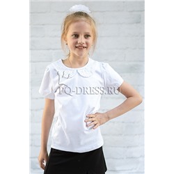 Блузка школьная, арт.641, цвет белый