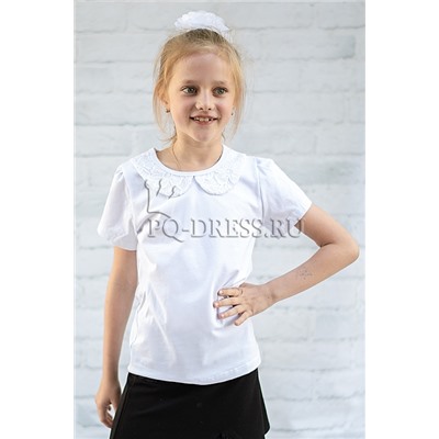Блузка школьная, арт.641, цвет белый