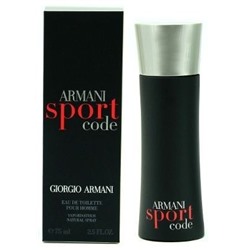 GIORGIO ARMANI CODE SPORT FOR MEN EDT 75ml