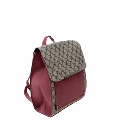 Стильная женская сумка-рюкзак PaceLouis из эко-кожи цвета розовой пудры.