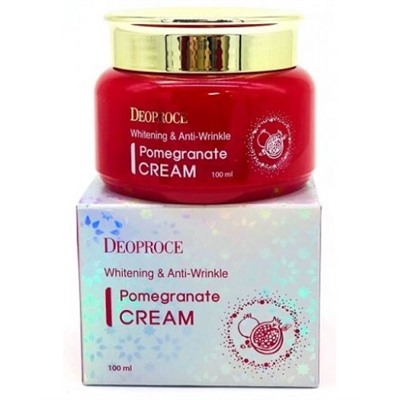 Крем для лица ГРАНАТ от морщин осветляющий DEOPROCE Pomegranate Cream Whitening  Anti-Wrinkle 100мл 1420А
