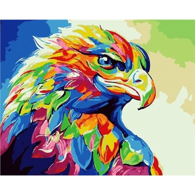 Картина по номерам 40х50 GX 30901 Радужный орел