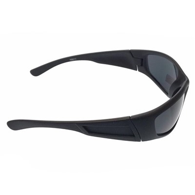 Стильные мужские очки Bagardy в чёрной матовой оправе с чёрными линзами.