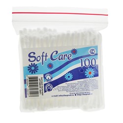 Ватные палочки Soft Care 100 в пакетике  «зип-лок»