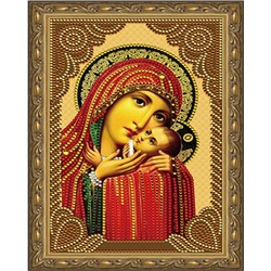 Алмазная мозаика 20х30 CDX 031 Икона Касперовская Божией Матери