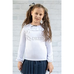 Блузка школьная, арт.831, цвет белый