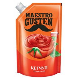 «Maestro Gusten», кетчуп «Томатный» без усилителей вкуса, 400 гр. Яшкино