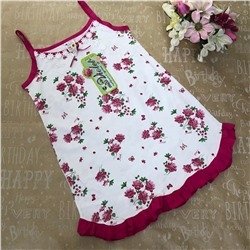 Рост 164 (детальные размеры на фото). Подростковая ночная сорочка Nightgown с принтом малинового цвета.