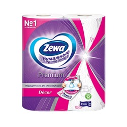 Полотенца бумажные Zewa Premium 2-сл Белые, 2 рулона