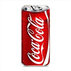 Силиконовый чехол Кока Кола на iPhone 5/5S/SE