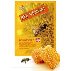 KR/ MAY ISLAND Real Essence Mask Pack Bee Venom Маска-салфетка для лица Пчелиный яд, 25мл