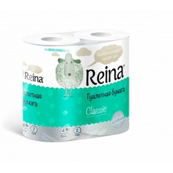 Туалетная бумага Reina Classic 2сл., 4 шт\уп