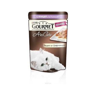 GOURMET A LA CARTE пауч для кошек 85г курица/баклажан/томат