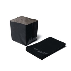 Пакет для рассады, 0.6 л, 8 × 14 см, толщина 50 мкм, с перфорацией, чёрный