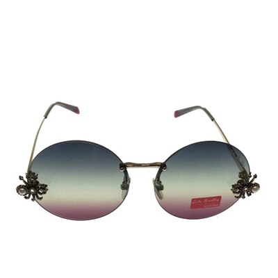 Стильные женские очки Coco-H c гранатово-синим градиентом на  круглых линзах.
