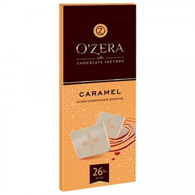 OZera шоколад белый карамельный Caramel, 90 г/ 1 шт