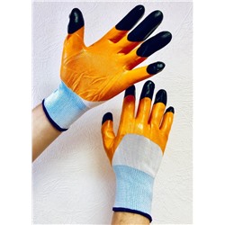 Перчатки Оранж+черное- Закат 12пар