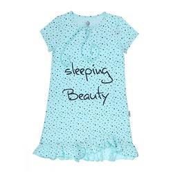 Ночная сорочка для девочки короткий рукав NBP-0013/16 голубой