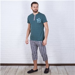 Комплект мужской, футболка+бриджи (Эмблема)