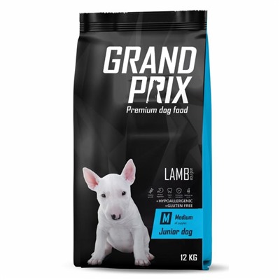 Сухой корм GRAND PRIX для щенков средних пород, ягненок, 12 кг
