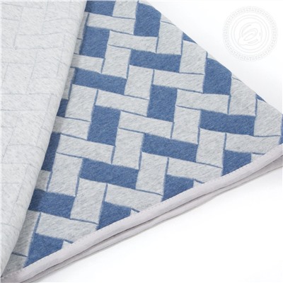 Одеяло-покрывало Домино синее Арт Дизайн