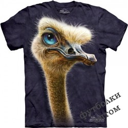 3д футболка с страусом