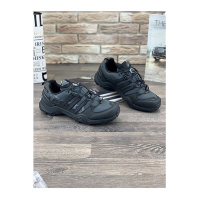 Мужские кроссовки А079-2 темно-серые с черным