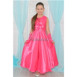 Платье нарядное для девочки "Делия", цвет малиново-розовый