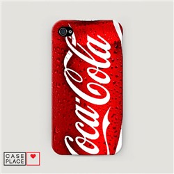 Пластиковый чехол Кока Кола на iPhone 4/4S
