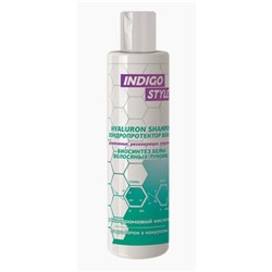 Шампунь-хондропротектор волос, биосинтез волосяных фолликулов, Indigo Style Hyaluron Shampoo
