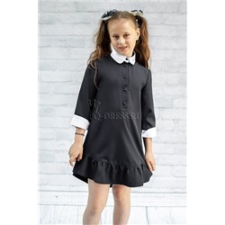 Платье школьное, арт.0719, цвет черный