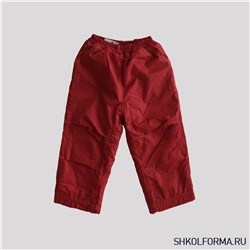 Красные теплые детские брюки оптом