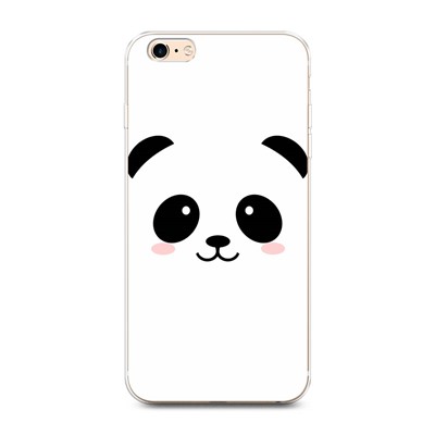 Силиконовый чехол Улыбка панды на iPhone 6 Plus/6S Plus