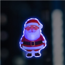 Игрушка световая "Дед Мороз" 10,2x7.2 см, 1 LED, LR44x3 (в компл.), мерцание, МУЛЬТИ