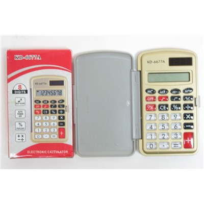 Калькулятор карманный 6677А, 8-разрядный в футляре