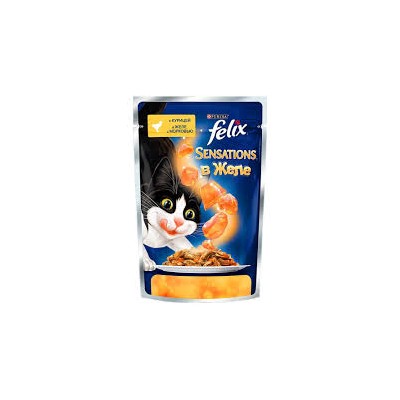 Felix Sensations пауч для кошек курица/морковь 85
