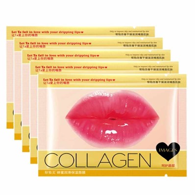 Патчи для губ IMAGES collagen МЁД (ЖЕЛТЫЕ)