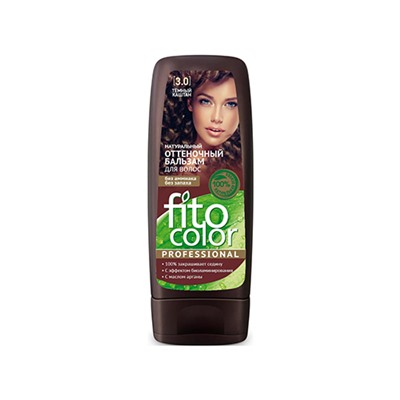 Фитокосметик. Fito Color Professional. Натуральн оттен бальзам для волос 3.0 Темный каштан 140 мл