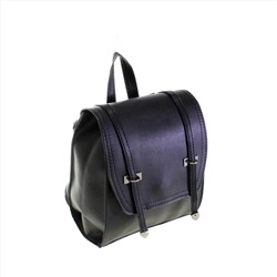 Миниатюрная сумка-рюкзачок Alex_Wang из эко-кожи чёрного цвета.