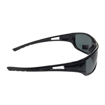 См. описание. Стильные мужские очки Ekzo в чёрной оправе с чёрными линзами.