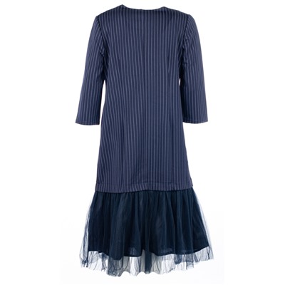 Женское платье макси с сетчатой оборкой 249400 размер 52, 54, 56