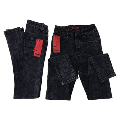 Размер 27. Рост 165-170. Стильные женские джинсы Forward из прочного материала стрейч цвета темный графит.